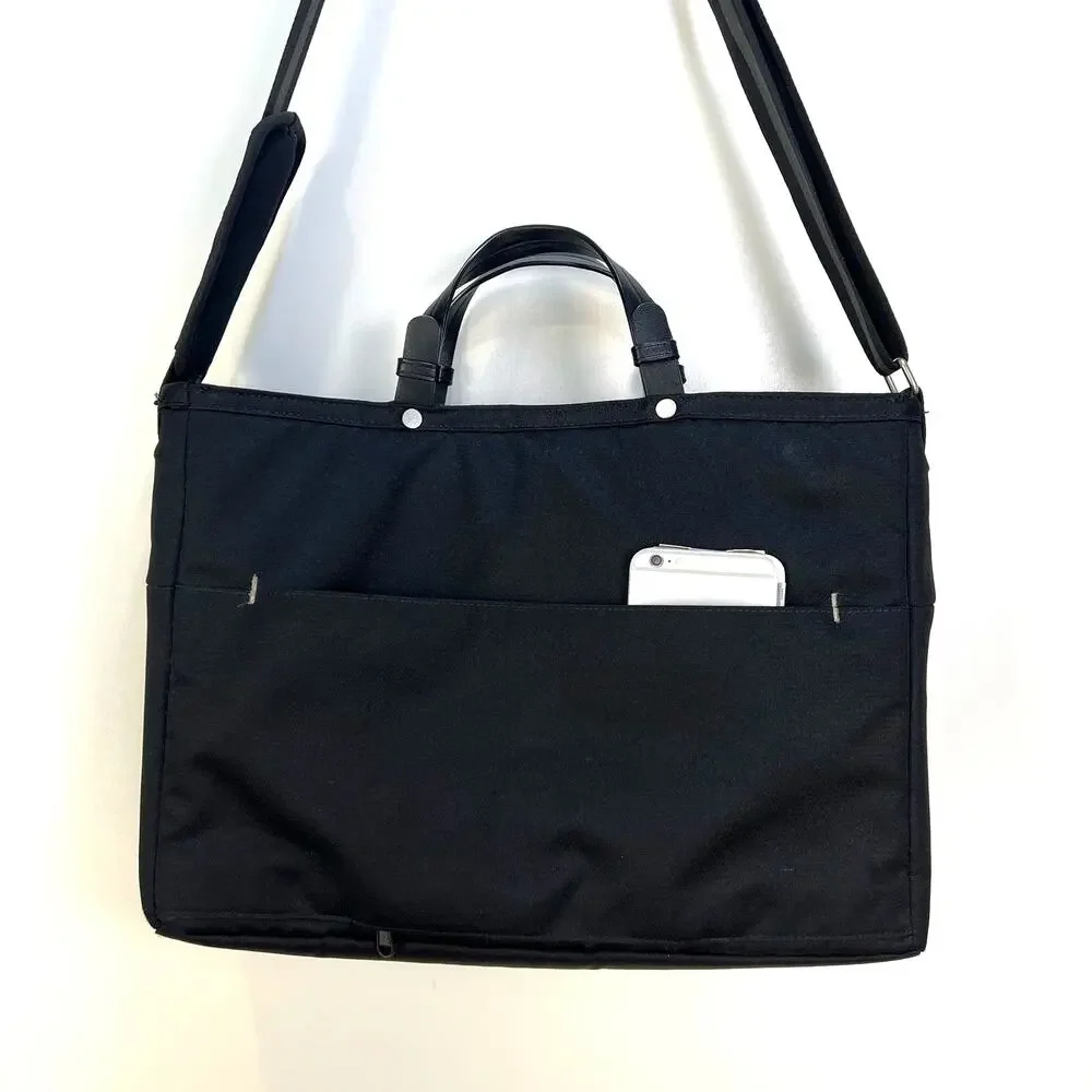 Sherpani Laptop Travel Crossbody Bag Unisex Black Lightweight